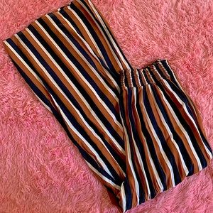 Striped palazzo pants